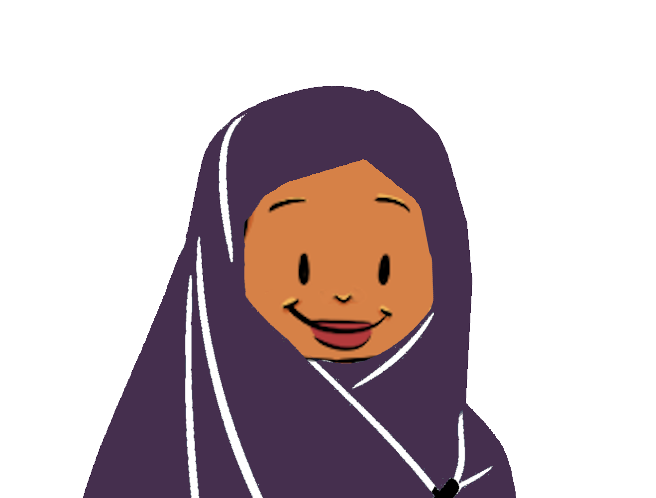 purple hijab woman
